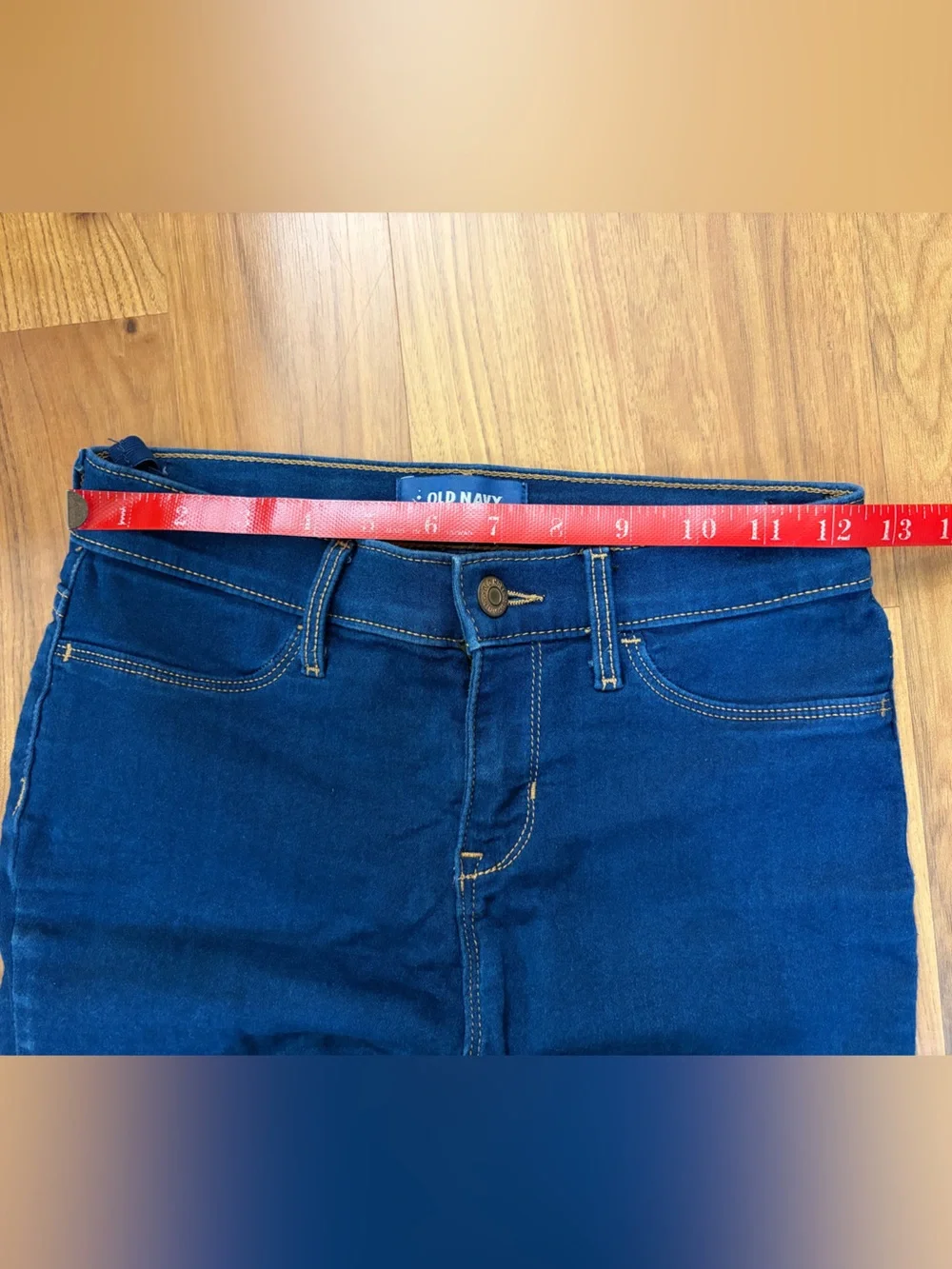 Old Navy Girls 14 Jeggings Blue Denim Stretch Skinny Jeans Pants Kids Dark Wash